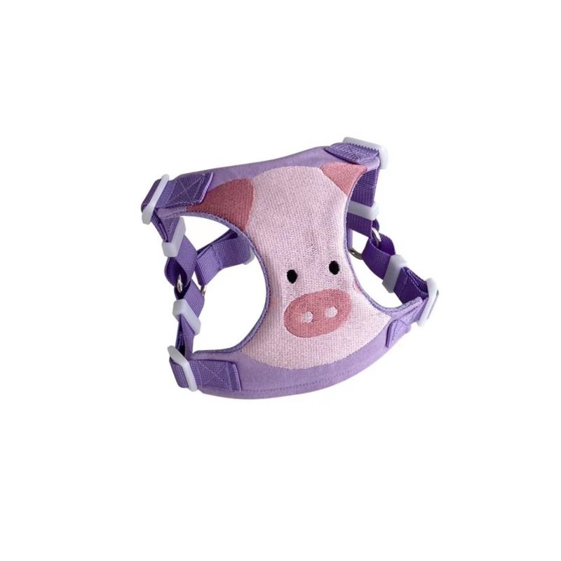 Koreanisches INS Niedliches, aus reiner Baumwolle besticktes, atmungsaktives Brustgeschirr-Set für Teddy- und Bichon-Frise-Hunde mit Leine für den Außenbereich_voghion.com
