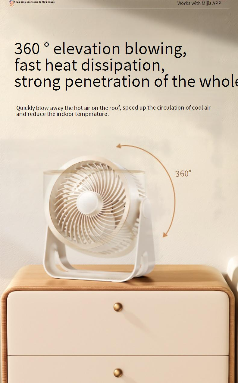 Aufladen des kleinen Lüfters, ultraleiser Ausdauer-Desktop-Lüfter für Zuhause, Schlafsaal, Schlafzimmer_voghion.com