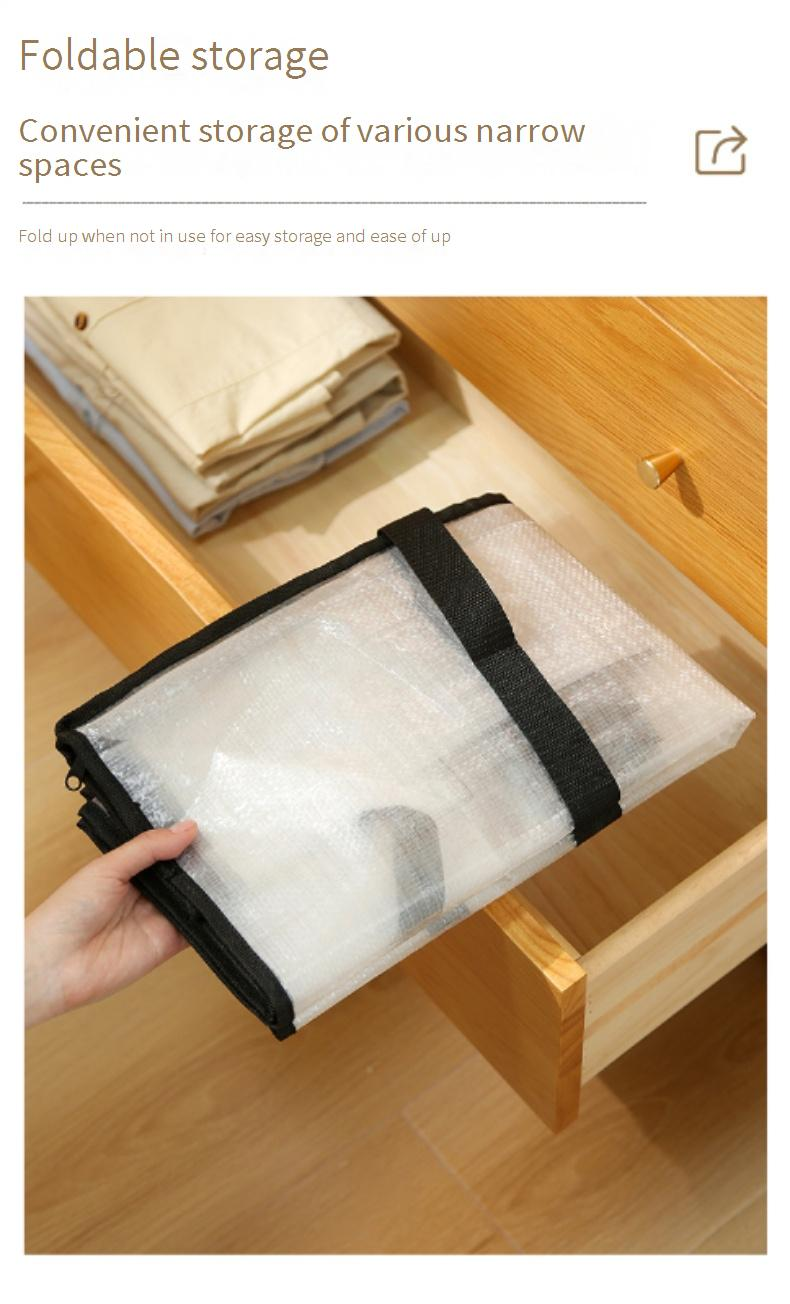 Moving Storage Bag - Extra Large Waterproof Foldable Duffel With Dual Zipper For Blankets & Clothes_voghion.com