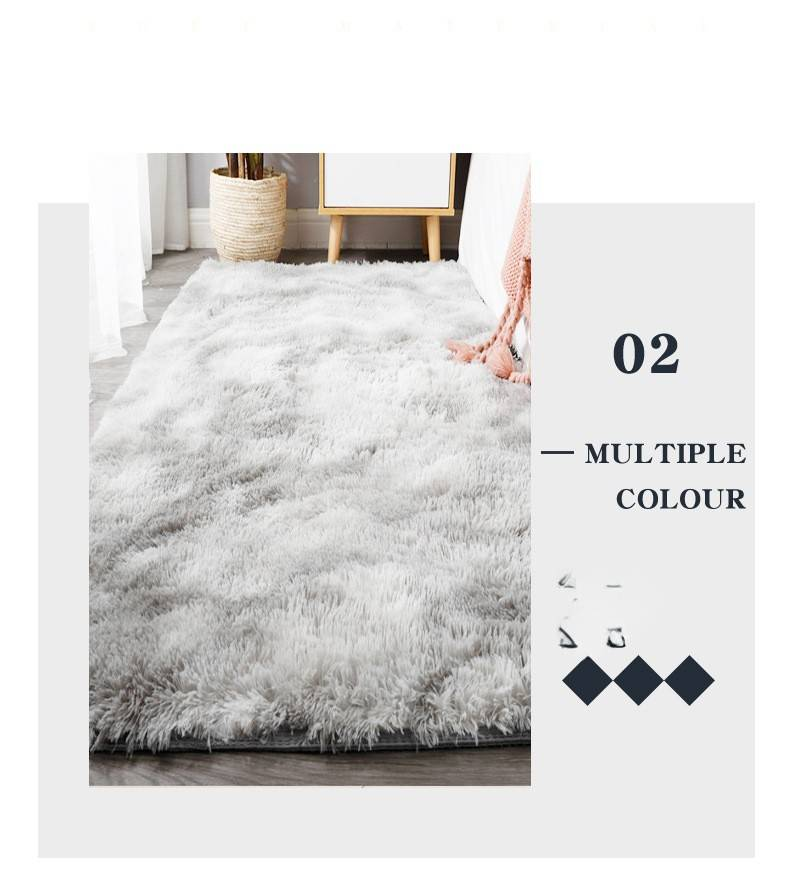 Gradient Tie Dyed Carpet Home Bedroom Coffee Table Living Room Carpet Bedside Floor Mat Plush Bedside Blanket_voghion.com