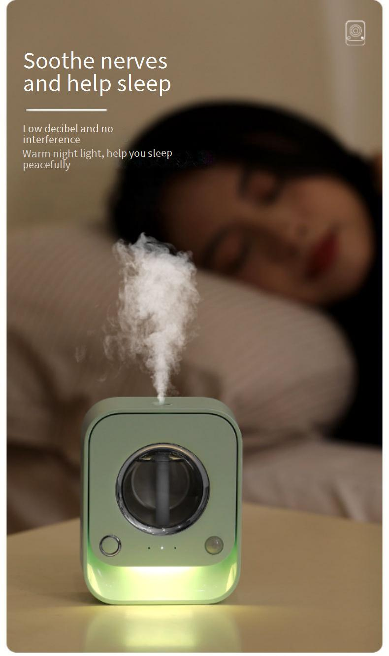 Intelligenter Aromadiffusor mit USB-Ladefunktion, automatischer Erkennung und Timer für Zuhause/Auto – Luftbefeuchter für ätherische Öle mit LED-Licht, leiser Betrieb_voghion.com