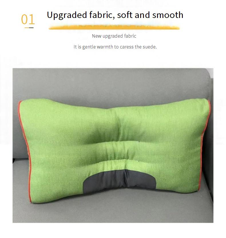 Yetişkinler İçin Ergonomik Boyun Destek Yastığı - Sarkmayı Önleyen Elyaf Dolgulu Nefes Alabilir Polyester (40x60 cm, Beyaz, Tek Beden)_voghion.com