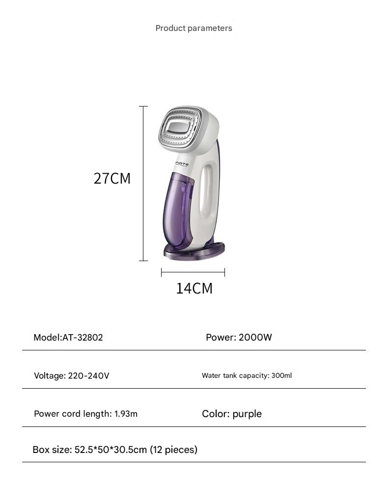 AgileLife Handheld Kledingstomer, Groot Stoomstrijkijzer voor Huishoudelijk Gebruik, Strijkmachine in Europese Stijl, Twee-in-één Stoomstrijkijzer_voghion.com