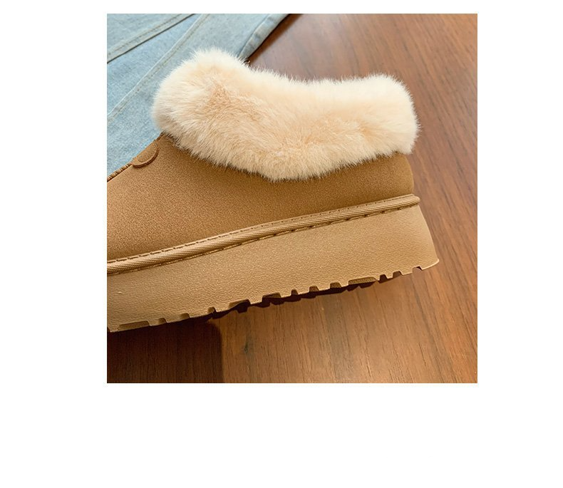 Women's Shoes Thick Soled Snow Boots Fashionable Women's Winter New Velvet Thickened Short Boots Non Slip_voghion.com