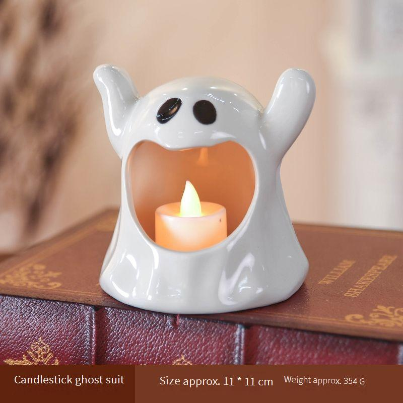 Halloween Glow-in-the-Dark Squishy Ghost & Pumpkin Toys For Kids – Stress Relief, Sensory Play, And Spooky Fun (Multiple Styles)_voghion.com