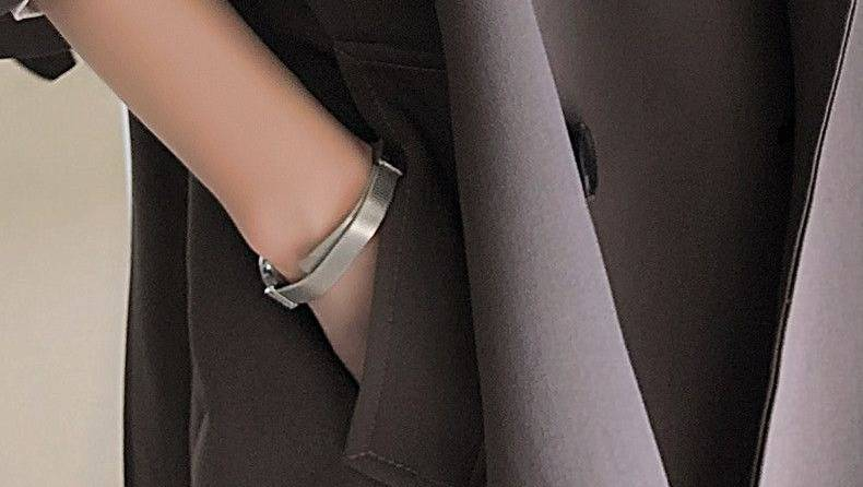 Trench oversize da donna - Elegante giacca doppiopetto lunga per l'autunno, blazer casual dalla vestibilità ampia in kaki/beige/nero (S-3XL)_voghion.com
