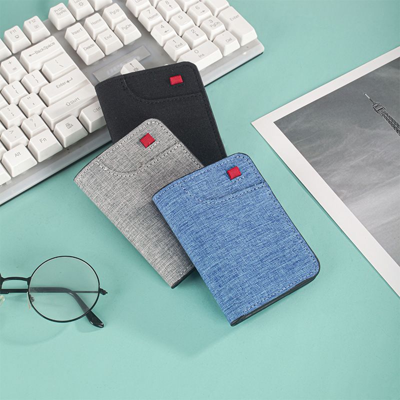 Vertical Canvas Short Dollar Men's Leather Wallet_voghion.com