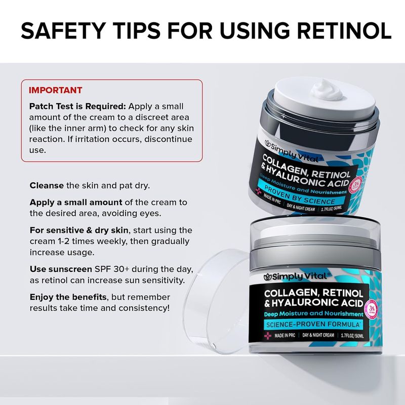 Neck SimplyVital Collagen Retinol Neck Cream Neck Moisturizing Cream Face Cream Hydrating_voghion.com
