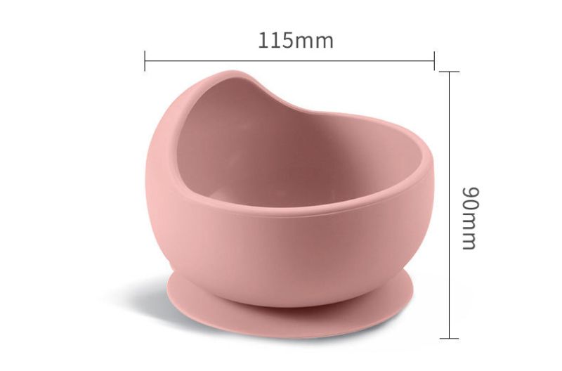 Conjunto de alimentação de bebê de silicone sem BPA, tigela de sucção, prato de jantar, canudo, copo, colher, garfos para crianças, utensílios de mesa para bebês, pratos infantis_voghion.com