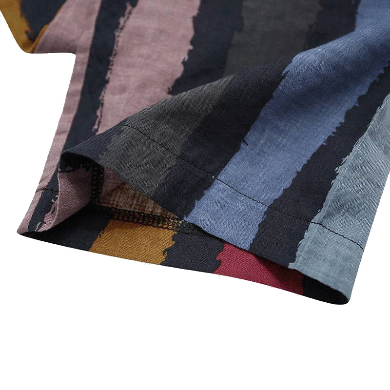 Camicia da uomo a maniche lunghe da uomo con stampa musulmana New Wish, stile lungo, veste musulmana_voghion.com