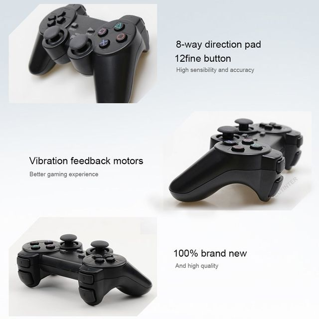 Bezvadu kontrolieris Sony Playstation 2 Gamepad Dual Vibration Shock priekš PS2/PS1 Joypad Kursorsvira Controle USB PC spēļu konsole_voghion.com