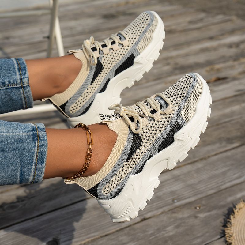 Slip-On Mesh Dames 2025 Nieuwe Veelzijdige Dunne Ademende Casual Schoenen Voor Alle Seizoenen Maat 43_voghion.com