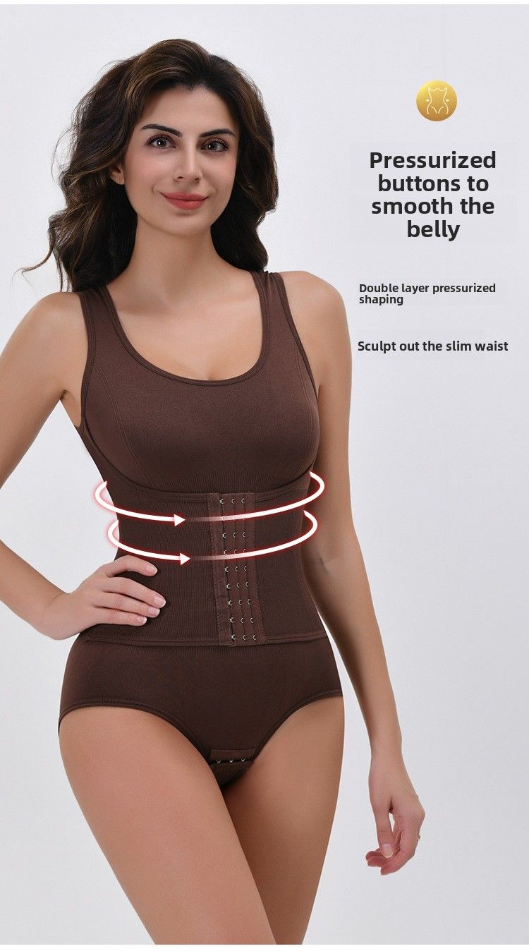 Novas alças modeladoras para body, modelador de cintura, modelador corporal com botões reforçados, controle de barriga adelgaçante, base slim fit_voghion.com