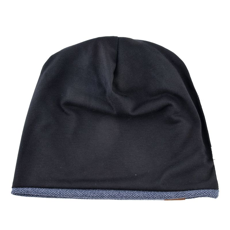 Unisex Spring and autumn pullover hat casual loose knitted hat FS leather label hat winter men and women with velvet outdoor baotou hat_voghion.com