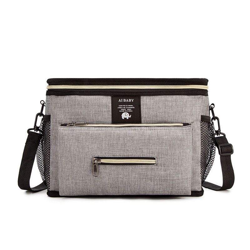 Bolsa de fraldas à prova d'água, grande capacidade, bolsa de viagem multifuncional, maternidade, carrinho de bebê, organizador, bolsa de múmia_voghion.com