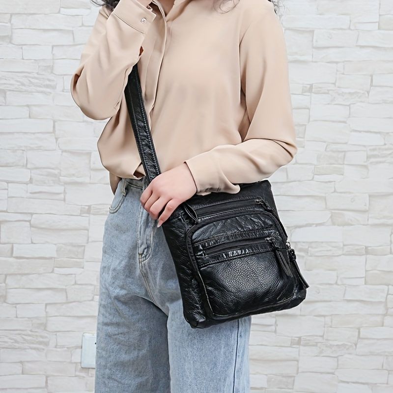 Women'S High Quality Square Crossbody Bag - Adjustable Strap Zipper Closure Spacious Everyday Purse For Women Office Travel_voghion.com