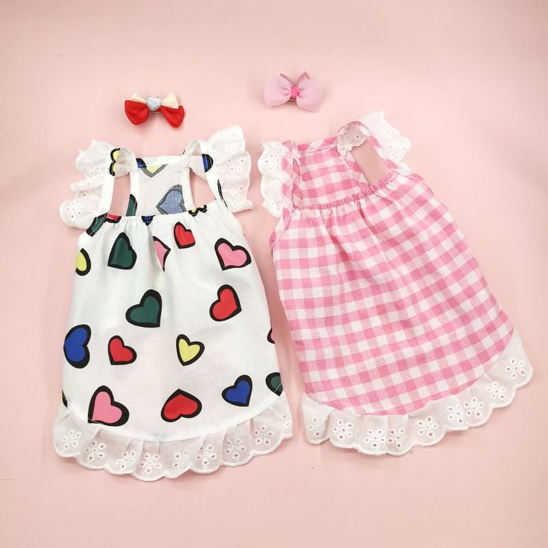 Trendy Spring Summer For Small And Medium Dogs Teddy Cat Pet Clothes Cute Dog Dress Thin Princess Style_voghion.com