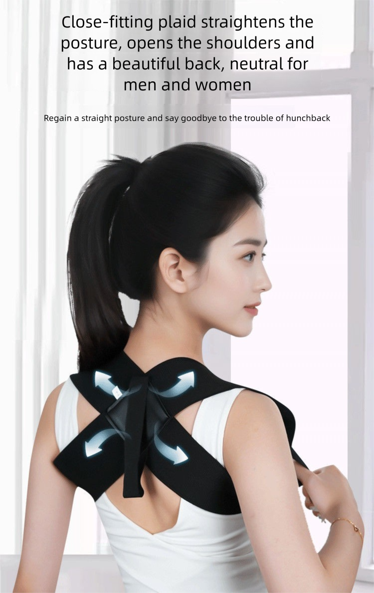 Straight Improve Back Hunchback Belt Special Artifact Unisex Open Shoulder Posture Correction_voghion.com