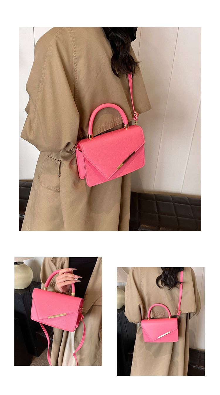 Einfarbig winter lässig einfache umhängetasche handtasche kleine quadratische tasche weibliche mode textur persönlichkeit tasche abdeckung neue stil_voghion.com