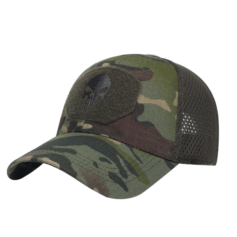 Military Skull Baseball Caps Camouflage Tactical Army Combat Paintball Basketball Football Adjustable Summer Sun Hats_voghion.com