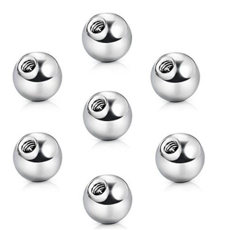 Piercing filettato in acciaio inossidabile fai da te per sopracciglia, naso, labbro, pallina dentale, torta rotonda, accessori per gioielli_voghion.com