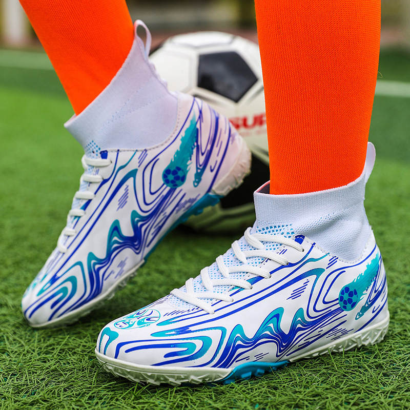 High-Top-Fußballschuhe für Kinder, Jungen, Grundschüler, Mädchen, gebrochene Nägel, Jugendtraining, Schuhclub_voghion.com