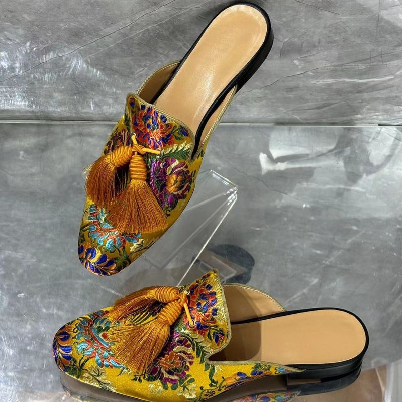 Modische Herren-Hausschuhe für den Außenbereich mit Quastenstickerei, Schaffellfutter, lässig und vielseitig_voghion.com