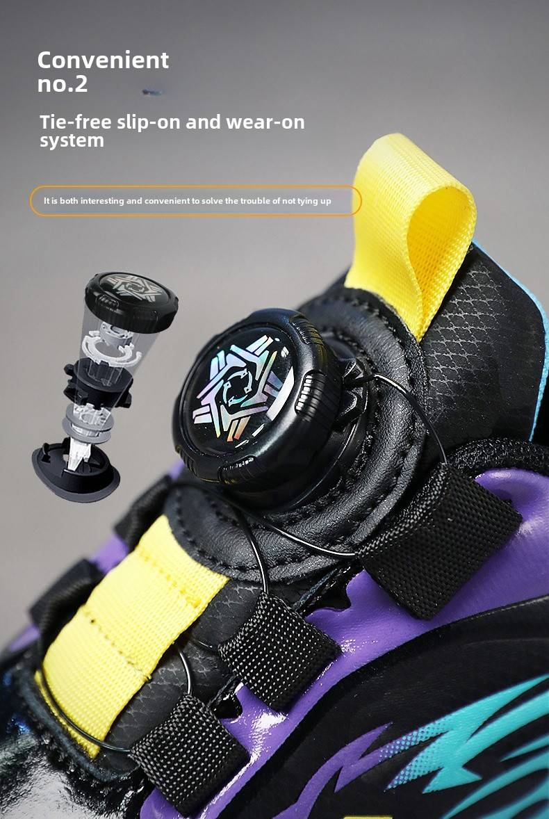Kanner Runaway Schong Meedercher automatesch Pulley Turnschueller Jongen Kanner Mamm a Kand mat Rieder Turnschueller Erwuessener Duebelrad Deformatioun Skates_voghion.com