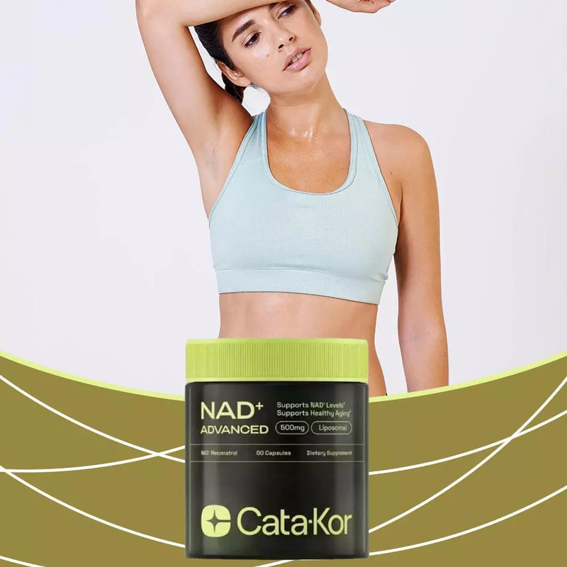 NAD+ ADVANCED 500 mg supliment pentru anti-îmbătrânire, energie, focalizare / nicotinamidă 60 buc_voghion.com