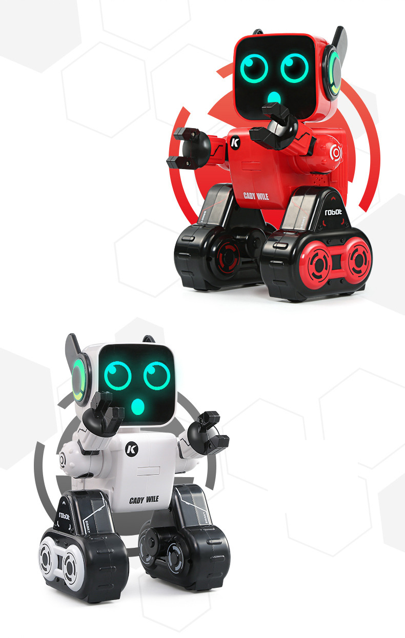 Pedagogisk smart robot med röststyrning och app-fjärrkontroll - Programmerbar läroleksak med spargrisfunktion för barn_voghion.com