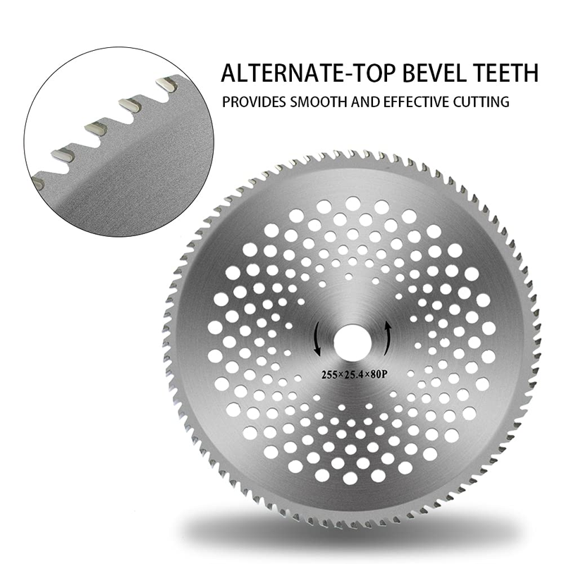 40 Teeth And 80 Teeth Carbide Tip Brush Blades For Brush Cutter, Trimmer, Grass Cutting Machine Blade_voghion.com