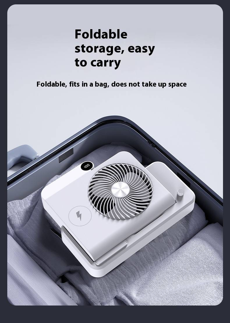Versatile Desktop & Standing USB Fan With Remote Control - Ultra Quiet, 6-Speed Adjustable, Powerful Airflow, Rechargeable Battery, 12H+ Runtime_voghion.com