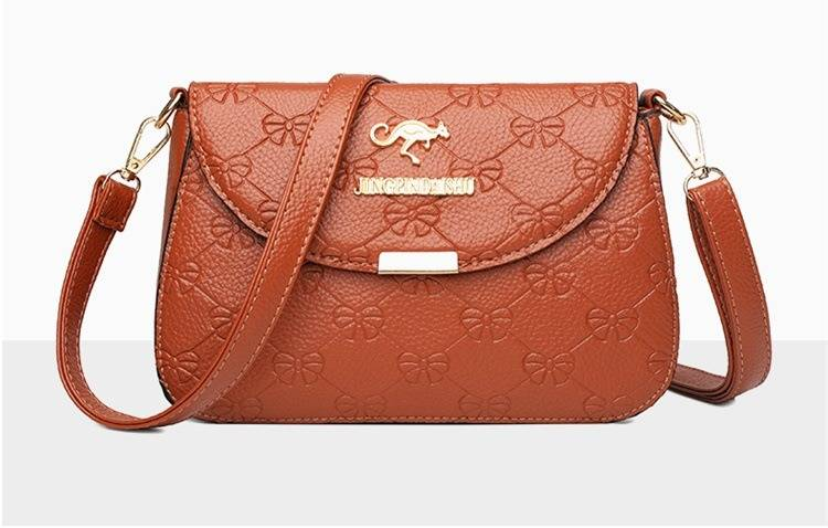Trendy PU Leather Crossbody Bag For Women – Stylish & Spacious Small Square Shoulder Bag With Multiple Pockets, Lightweight & Versatile For Daily Use_voghion.com