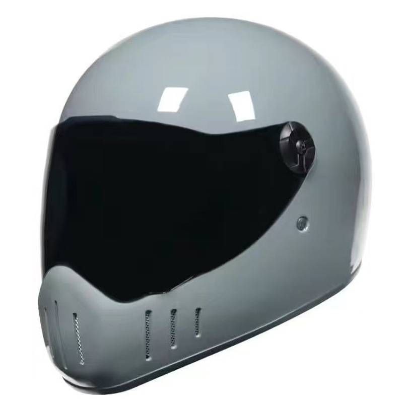 Casco da moto vintage con certificazione 3C – Casco integrale classico retrò per uomo e donna – Materiale ABS con diverse opzioni di colore e visiera_voghion.com