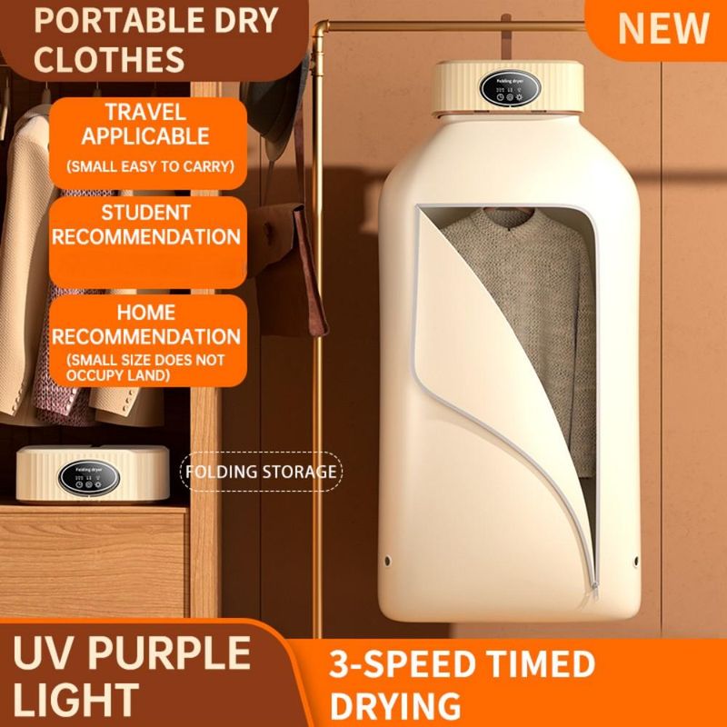Foldable Electric Clothes Dryer - Multifunctional Cabinet Floor Machine For Apartment Laundry, Tumble Drying_voghion.com