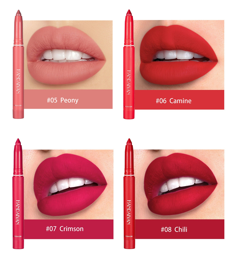 2023 Neie Populäre Handaiyan Lippenstift Waasserdicht Non-Haft Cup Matte Lipliner Linn Hook Lippenmarker Make-up_voghion.com