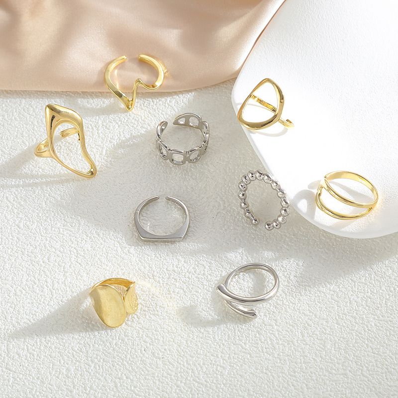 Anello aperto versatile in lega geometrica più venduto, stile hip hop punk, accessori per gioielli da donna_voghion.com