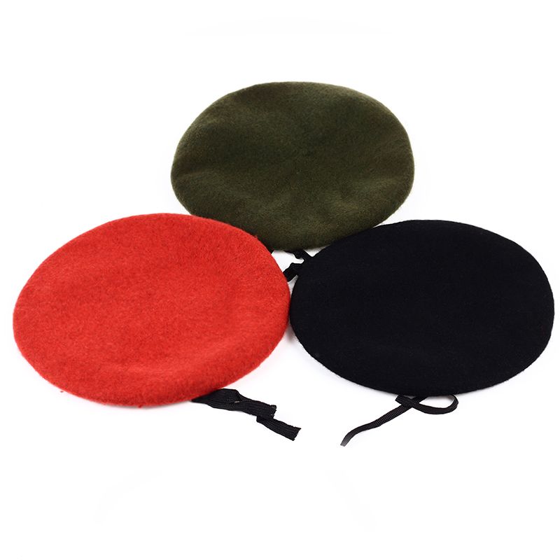 New Arrivals VORON Men and Women Pure Wool Beret Hat For Special Forces Soldiers Death Squads Military Training Camp Hats_voghion.com