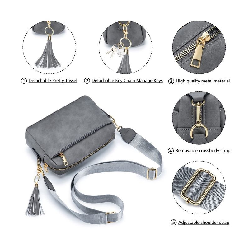 Andralyn Women's Fashion European and American Retro Tassel Small Bag with Multiple Compartments Single Shoulder Oblique Strap Wide Shoulder Bag_voghion.com