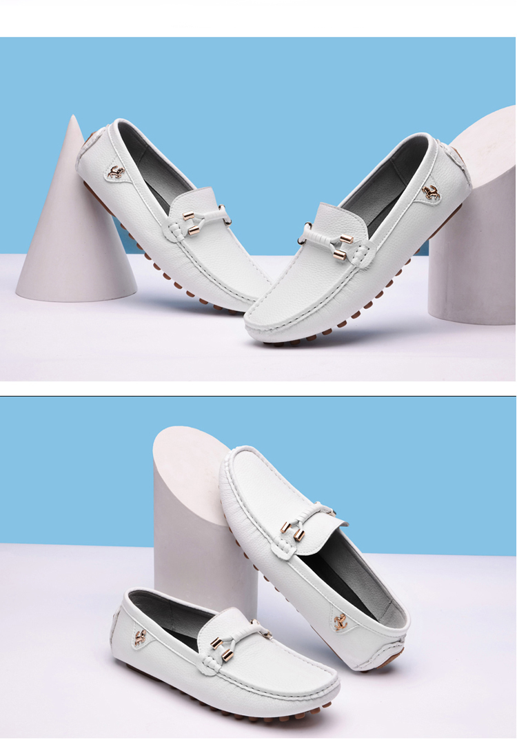 YRZL White Loafers For Men Size 48 Slip On Shoes Driving Flats Casual Moccasins For Men Comfy Male Loafers_voghion.com
