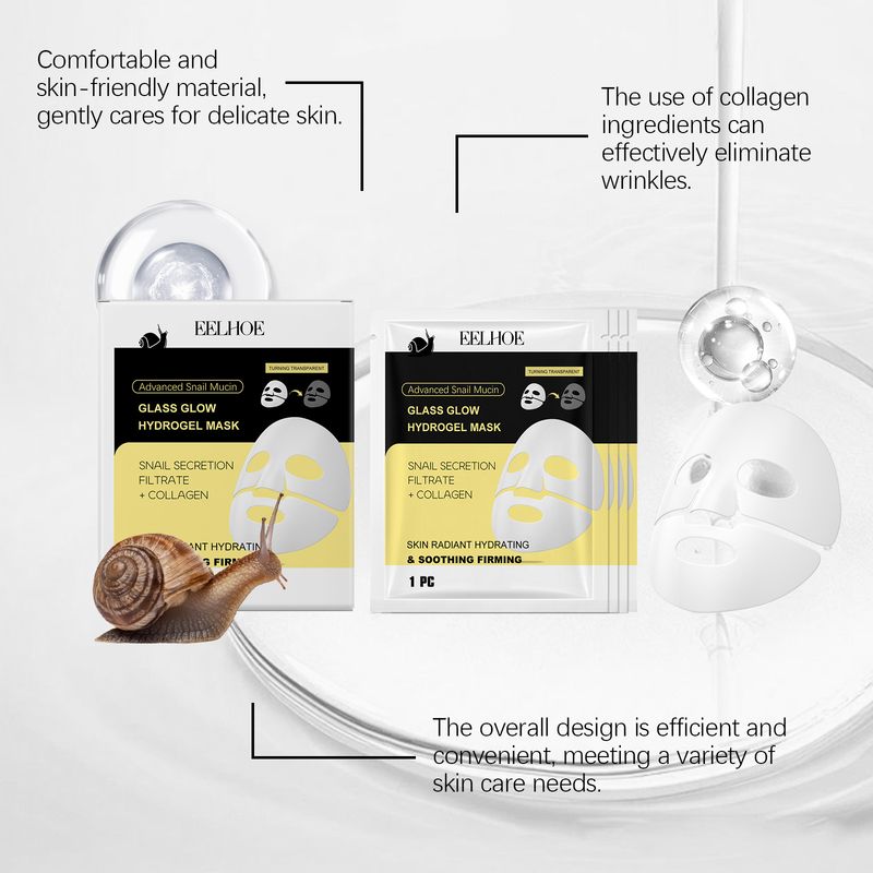 EELHOE Snail Mucin Moisturizing strafft die Haut, spendet Feuchtigkeit und strafft die Haut in einer Gesichtsmaske_voghion.com