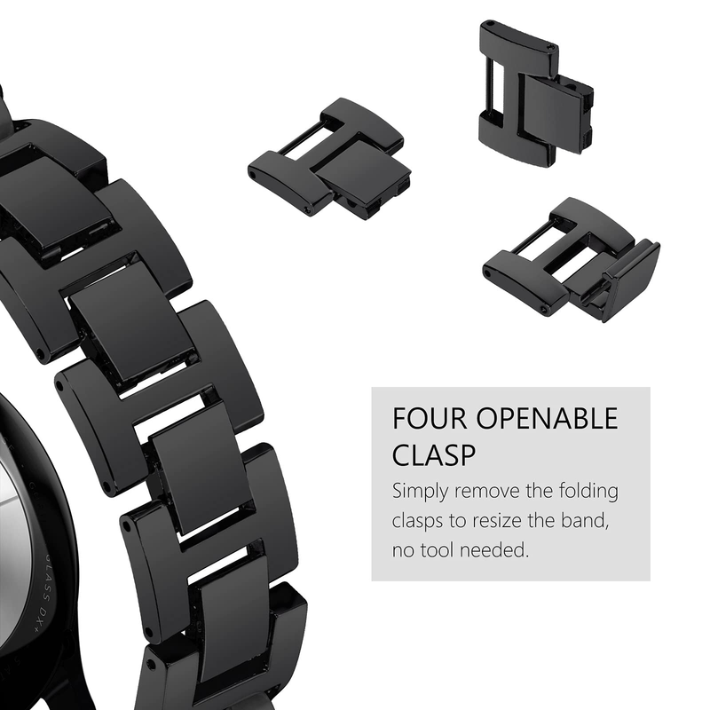 20 mm pašček za Samsung Galaxy Watch 5 4 40 mm 44 mm 42/46 mm active 2 Gear S3 Verižna zapestnica iz nerjavečega jekla Huawei GT2/3_voghion.com