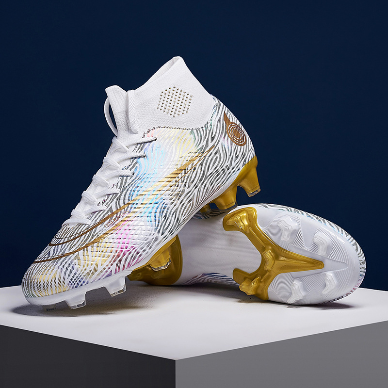 Hoge leren voetbalschoen, gebroken nagels, lange spikes, 35-47 yards, voetbalschoenen voor schoolclubs_voghion.com