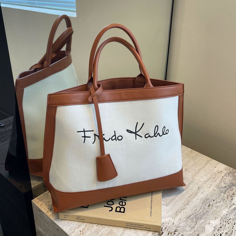 Beibei Shangpin 2024 neue koreanische Nischendesign-Mode kontrastierende Einkaufstasche Handtasche Umhängetasche für Frauen_voghion.com