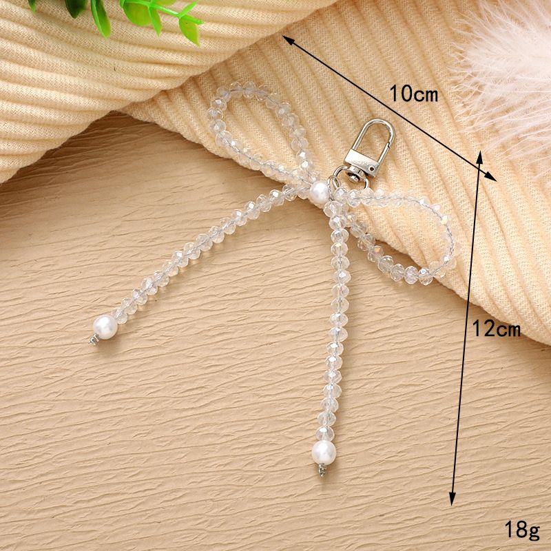 New Creative Personality Pearl Bowknot Pendant Bag Phone Case Keychain Ornament Exquisite Small Gift Accessories_voghion.com