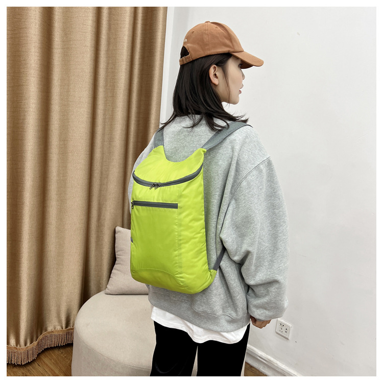 New style lightweight, waterproof, foldable bag, colorful student backpack, outdoor high-capacity sports backpack_voghion.com