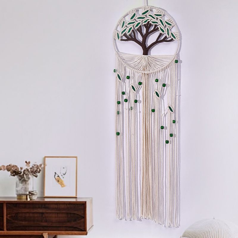 Tree Of Life Tapestry Crafts Creative Wall Handwoven Leaf Tassel Hanging Decoration Dream Catcher_voghion.com