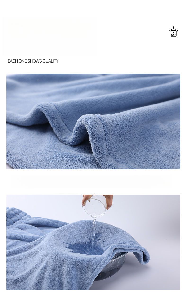 for Women, Home Use, Strap Skirt, Dormitory Wearable Bathrobe, More Absorbent Than Pure Cotton, Lazy Hair Drying Cap,_voghion.com