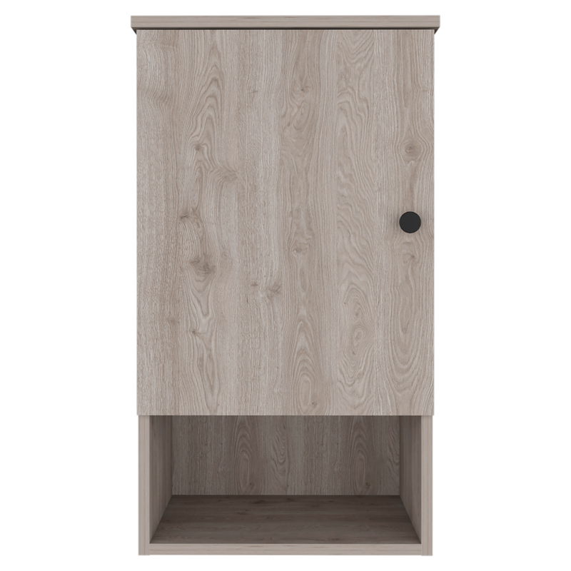 DEPOT E-SHOP Arya Medicine Single Door Cabinet, One Shelf, Two Interior Shelves, Light Gray_voghion.com