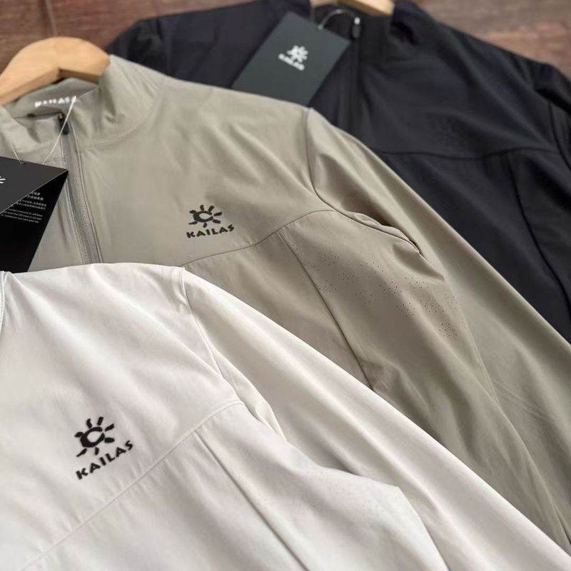 Neue Art laminierte kleine Softshell-Outdoorjacke, winddicht, lässig, Unisex, Sonnenschutzkleidung, Stehkragen_voghion.com